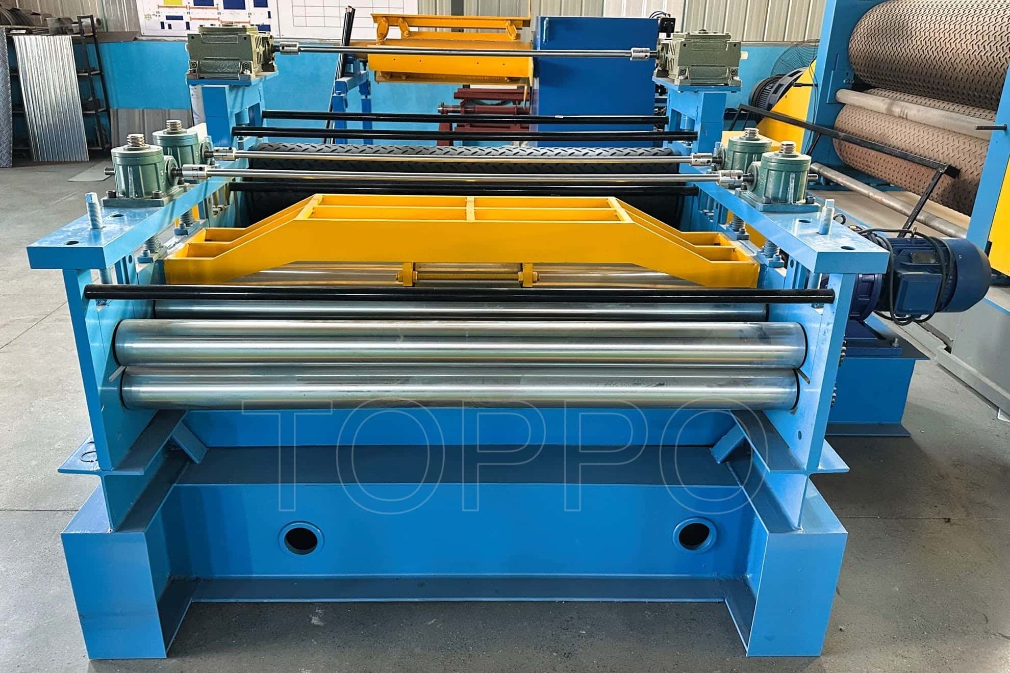 Chequer Plate Embossing Machine for Trailer Chassis Floor Components