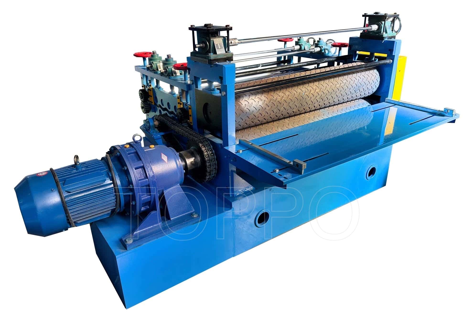 Anti-Slip Pattern Color Steel Aluminum Cold Plate Metal Embossing Machinery