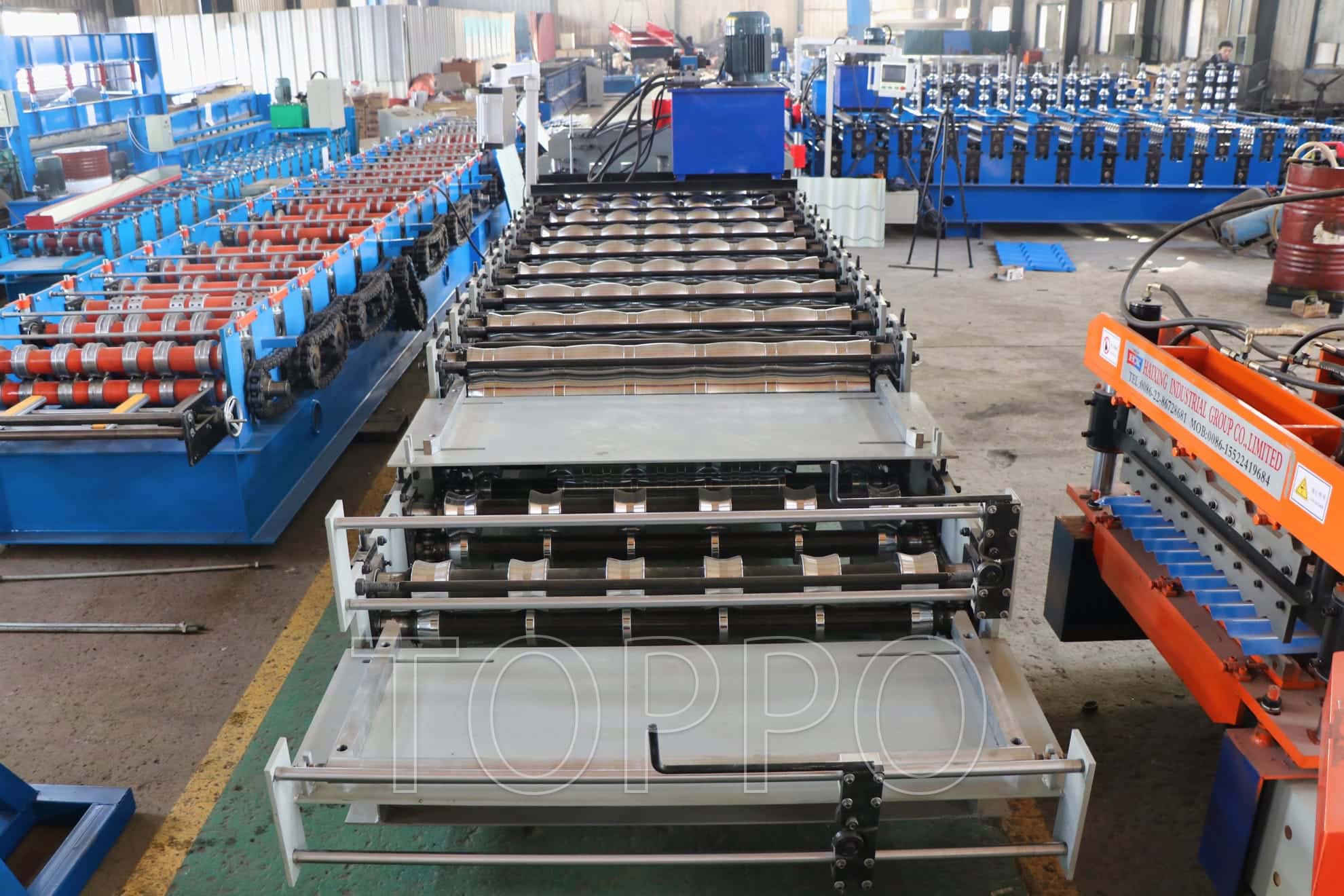 Heavy Duty Double Layer Roll Forming Machine for Roofing Sheet Manufacturing