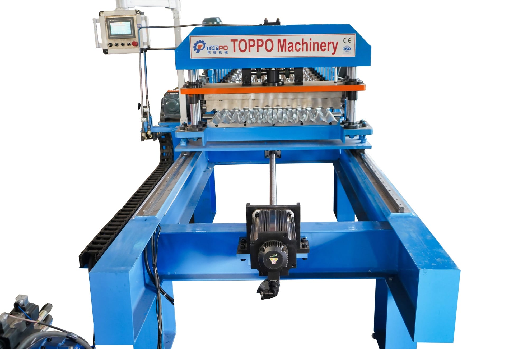 Corrugated Sheet Roll Forming Machine with PLC Touch Screen