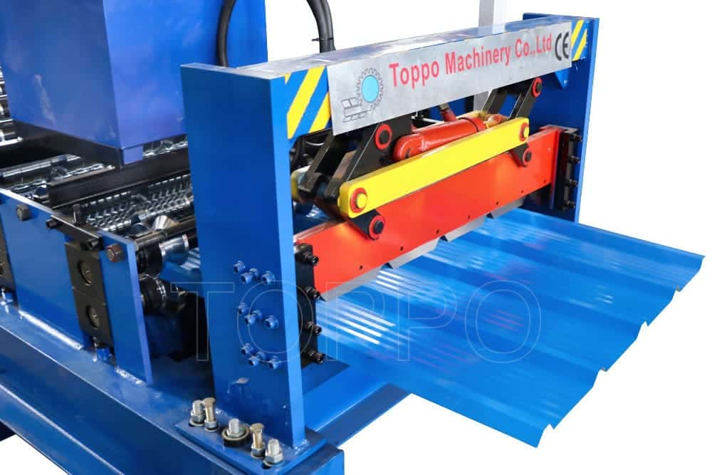 PLC-Controlled Trapezoidal Roll Forming Machine for Roofing Sheets