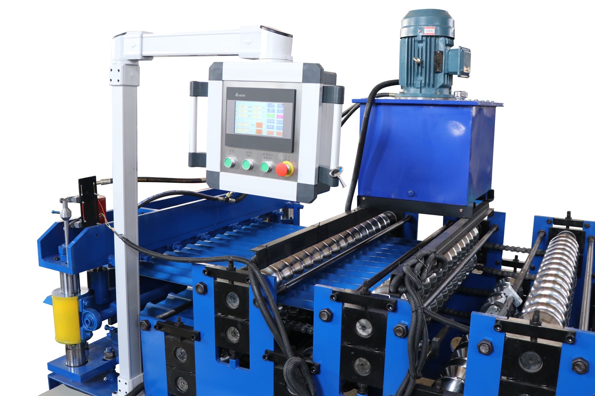 PLC Controlled Double Layer Roll Forming Machine for Roofing Sheets