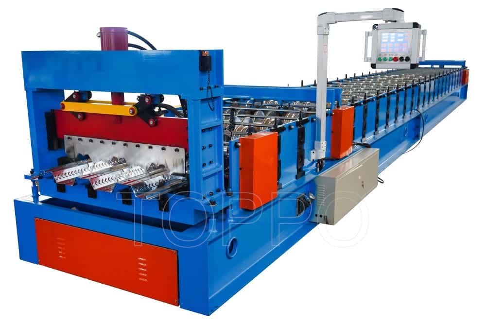 Heavy-Duty Floor Deck Roll Forming Machine with Right-Side Operator Panel