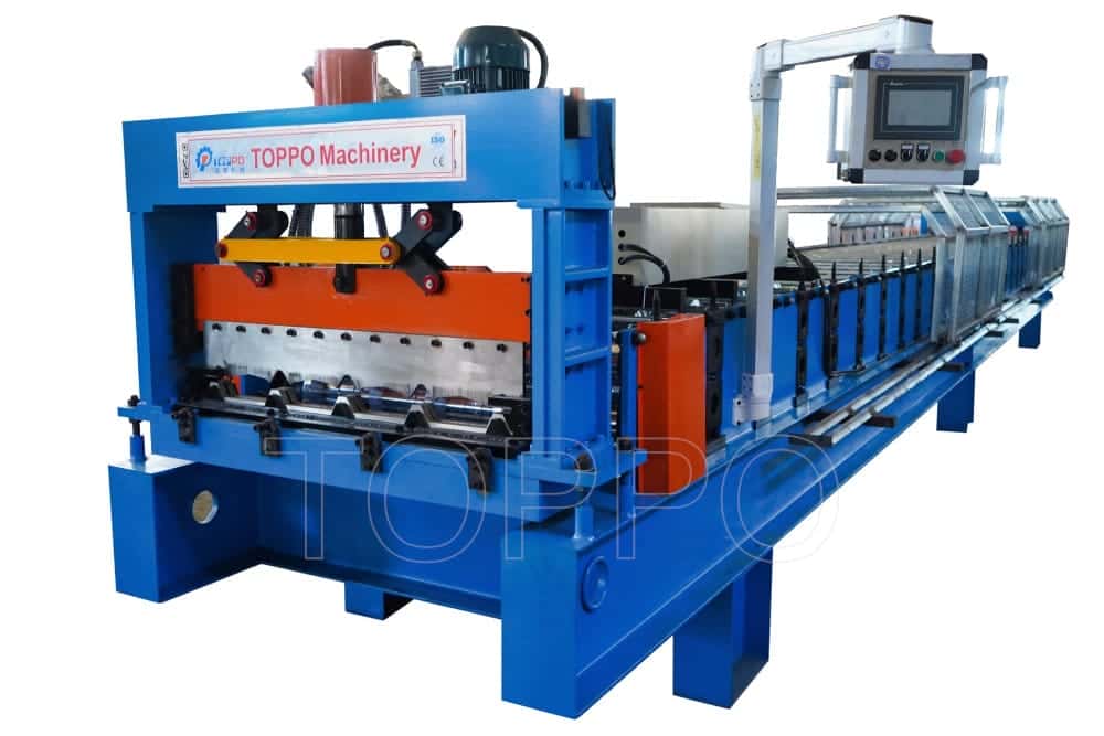 PLC Controlled Floor Deck Roll Forming Machine for Metal Deck Panel