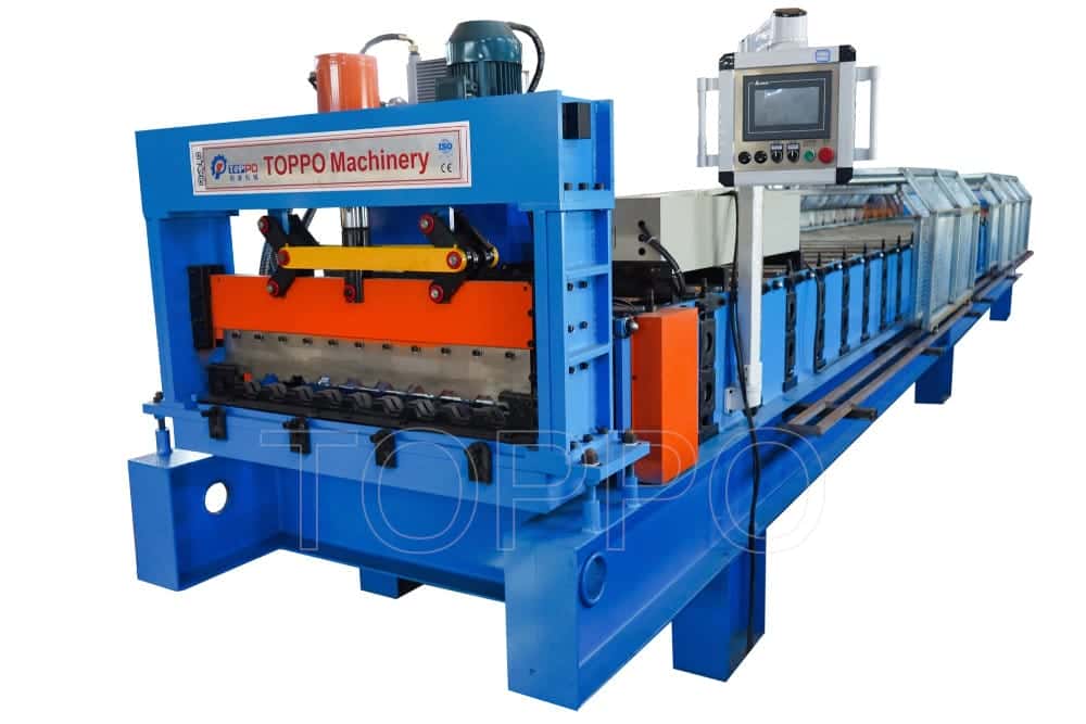 Automatic Floor Deck Roll Forming Machine with Straight Edge Design