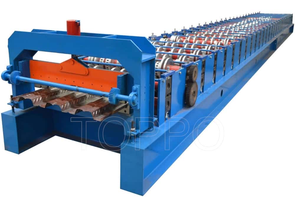 Industrial Floor Deck Roll Forming Machine with Enclosed Safety Covers