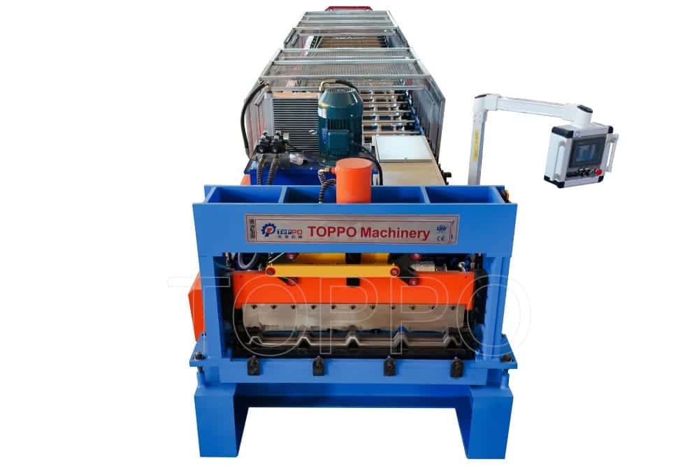 PLC Controlled Floor Deck Roll Forming Machine for Metal Deck Panel