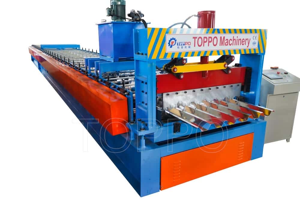 High-Speed Floor Deck Roll Forming Machine with PLC Control