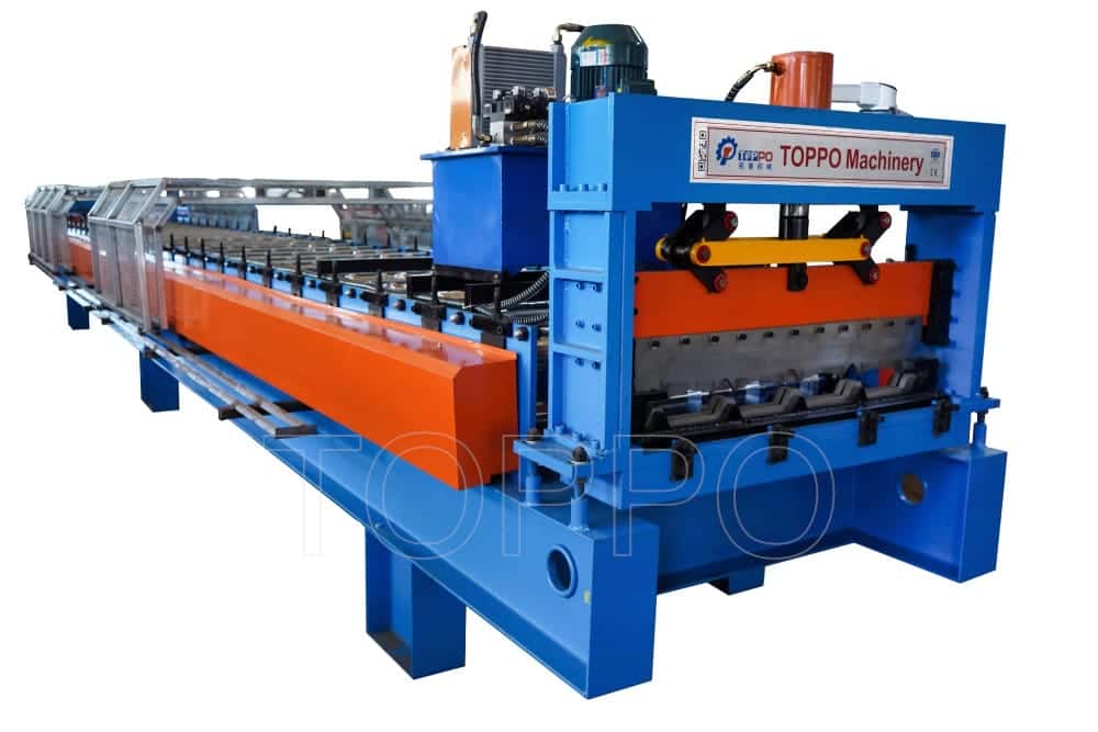 PLC Controlled Floor Deck Roll Forming Machine for Metal Deck Panel