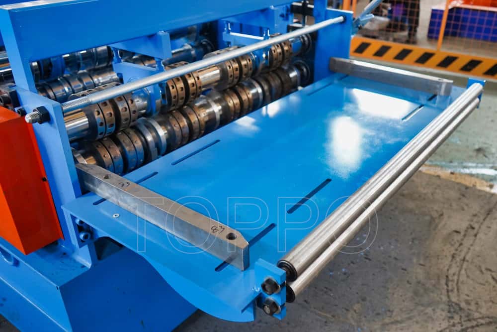 Dual Motor Floor Deck Roll Forming Machine with Green Coating
