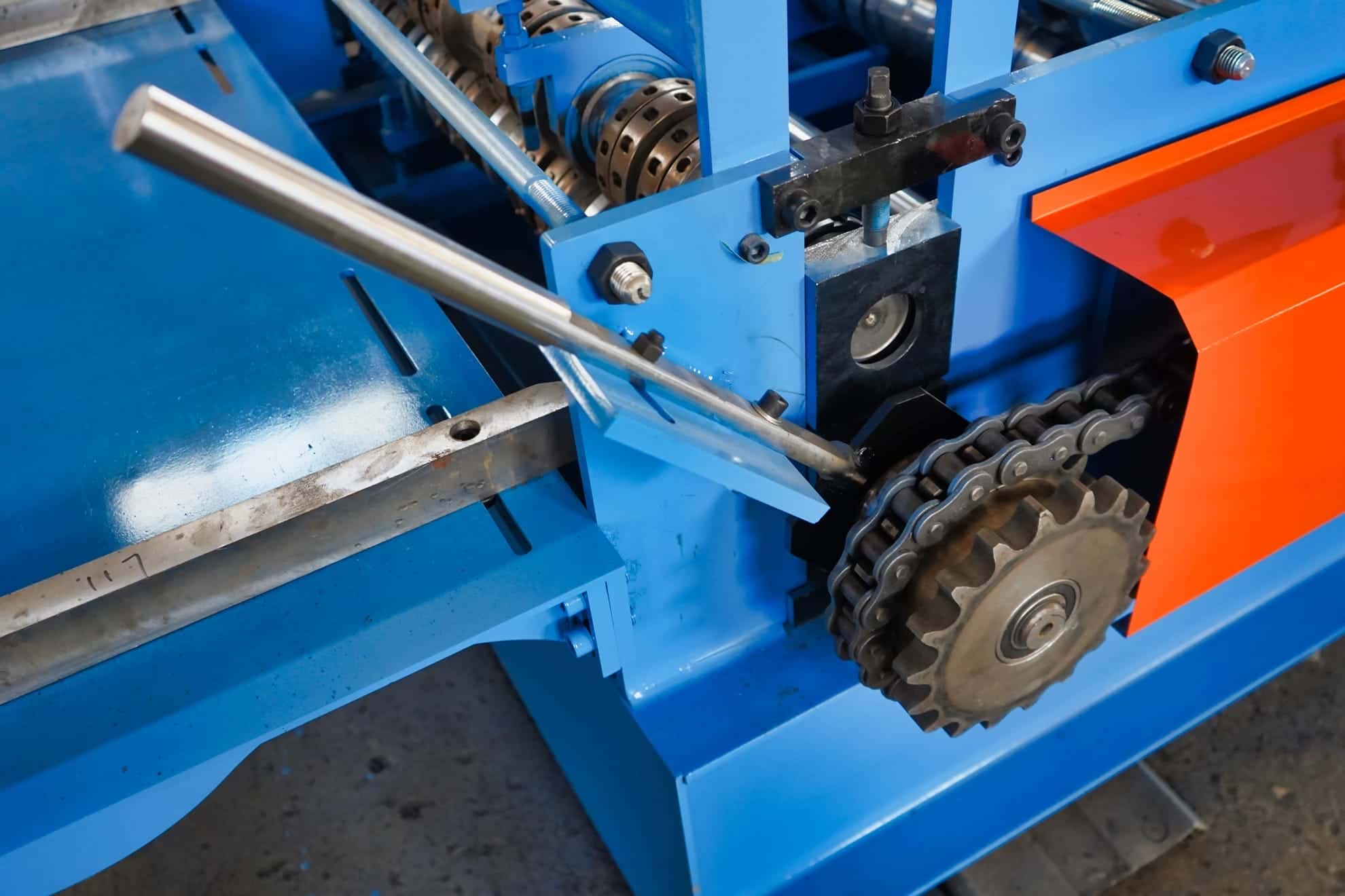 Dual Motor Floor Deck Roll Forming Machine with Green Coating