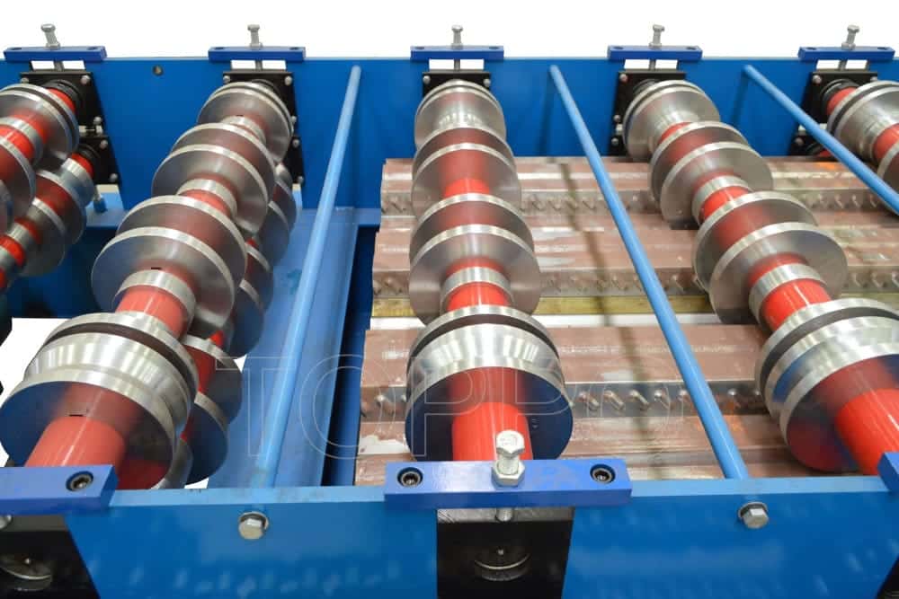 Industrial Floor Deck Roll Forming Machine with Enclosed Safety Covers