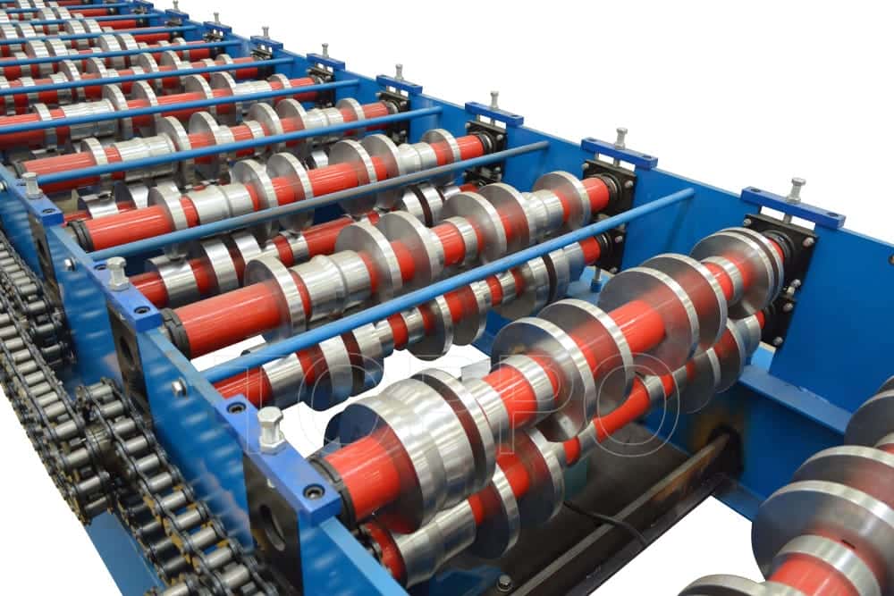 Industrial Floor Deck Roll Forming Machine with Enclosed Safety Covers