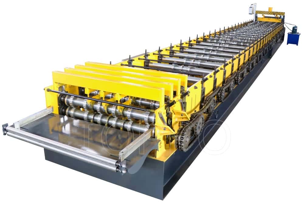 Front-View Floor Deck Roll Forming Machine with Integrated Display Arm