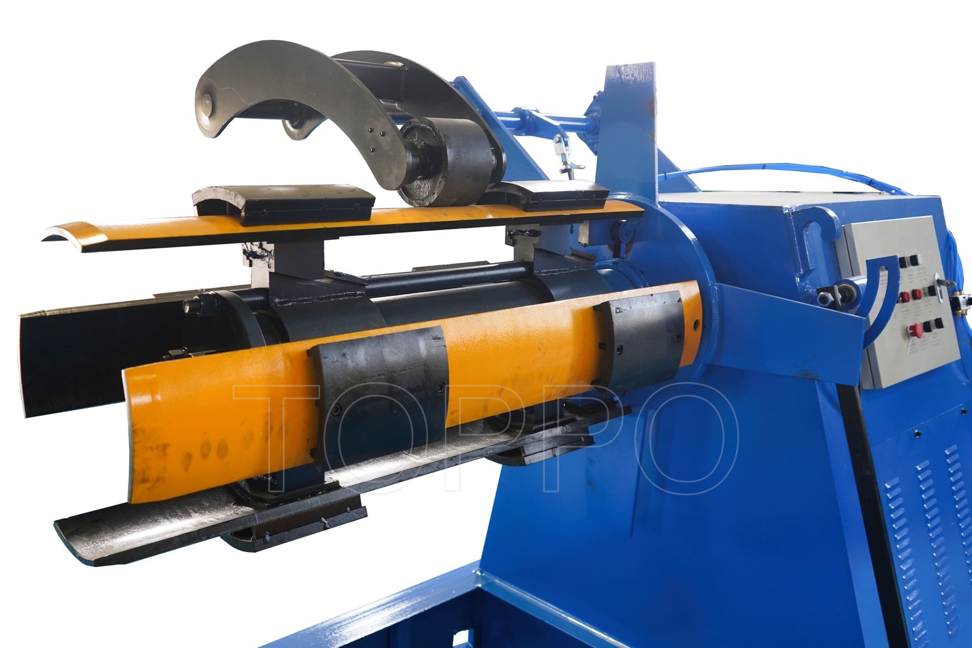 Heavy-Duty Automatic Decoiler with Coil Car, Pressing Arm, Support Arm & Disc