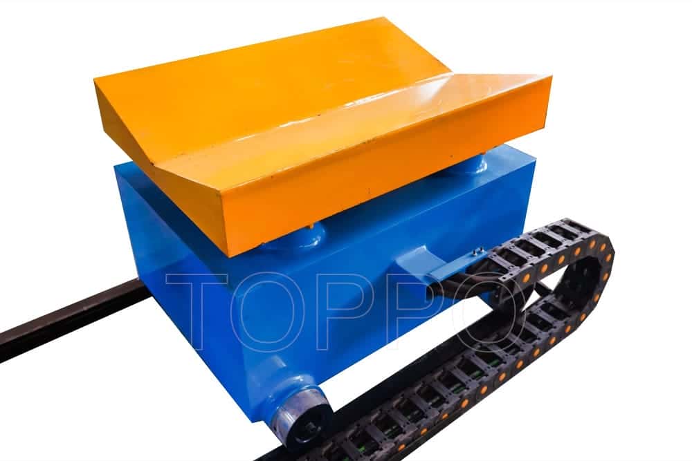 Automatic Decoiler with Coil Car, Support Arm and Red Disc