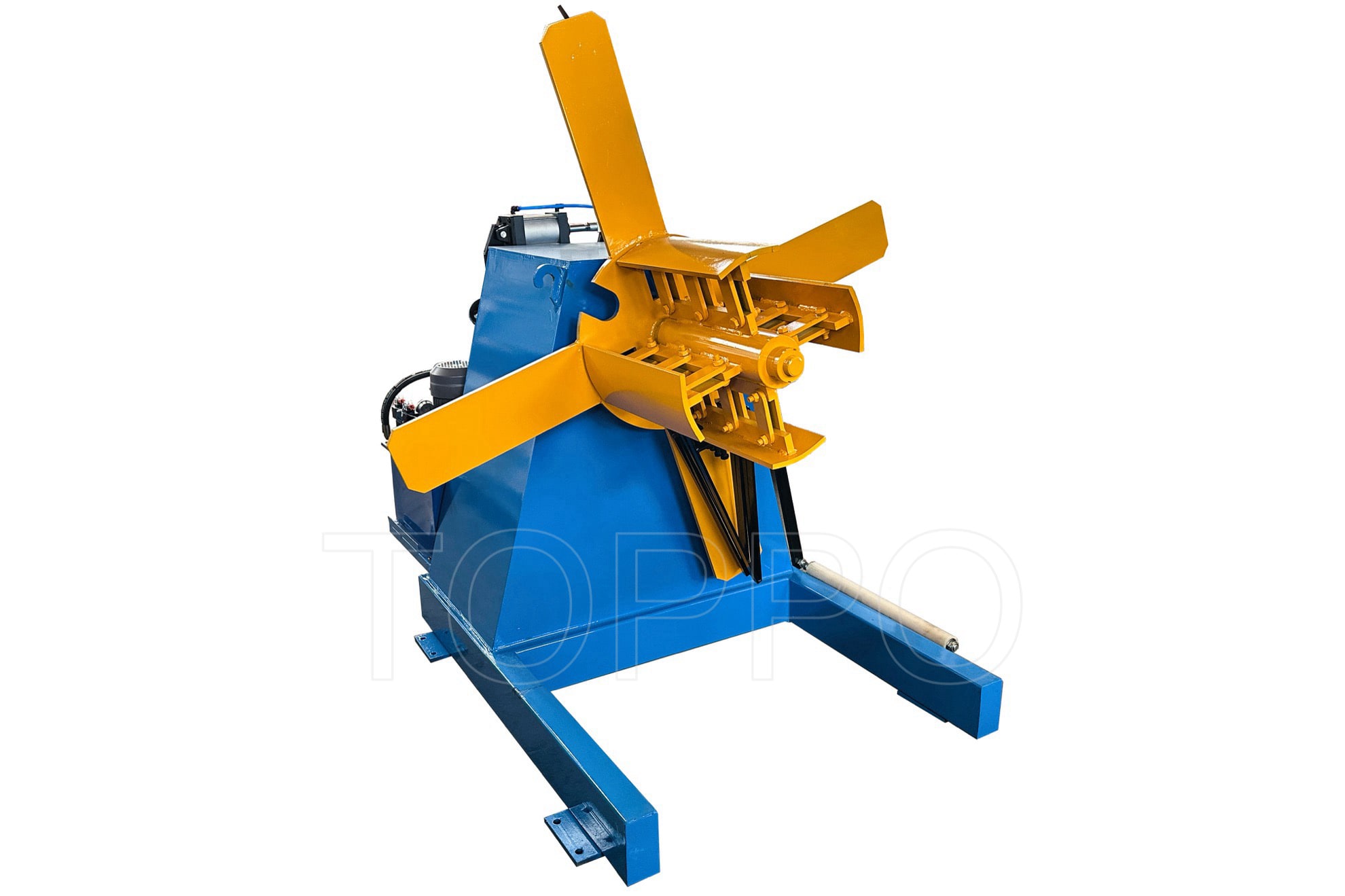 Automatic Hydraulic Decoiler with Coil Car and Pressing Arm