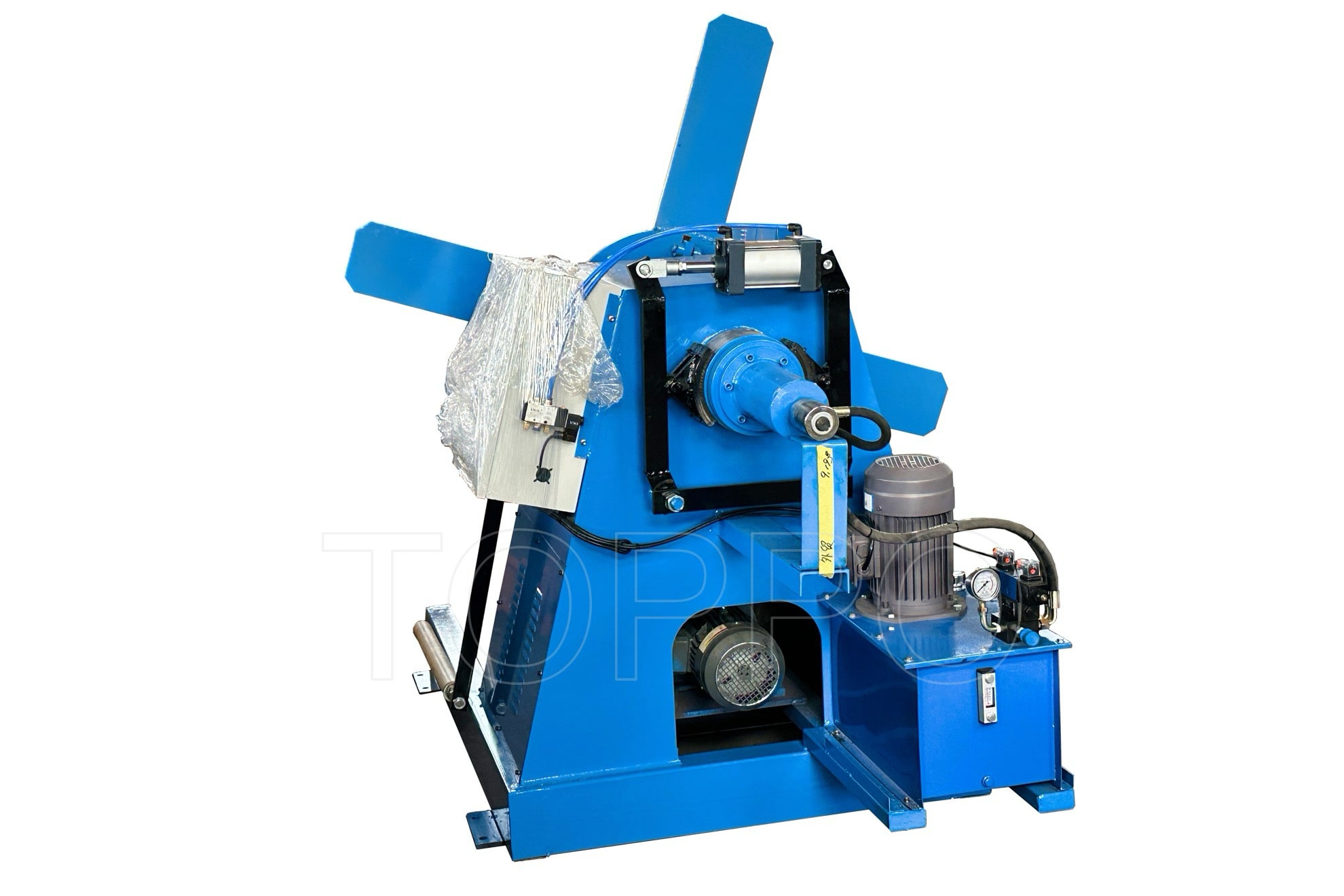 Automatic Hydraulic Decoiler with Coil Car and Pressing Arm