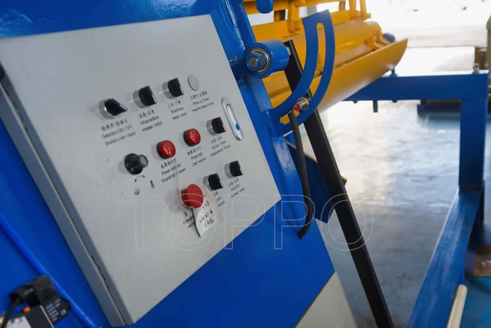 8 Ton Hydraulic Automatic Decoiler with Wedge Expansion and Control Panel