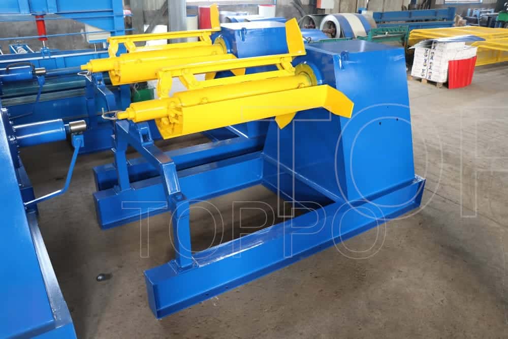 Automatic Decoiler with Linkage Arm for 7 Ton Coil Feeding