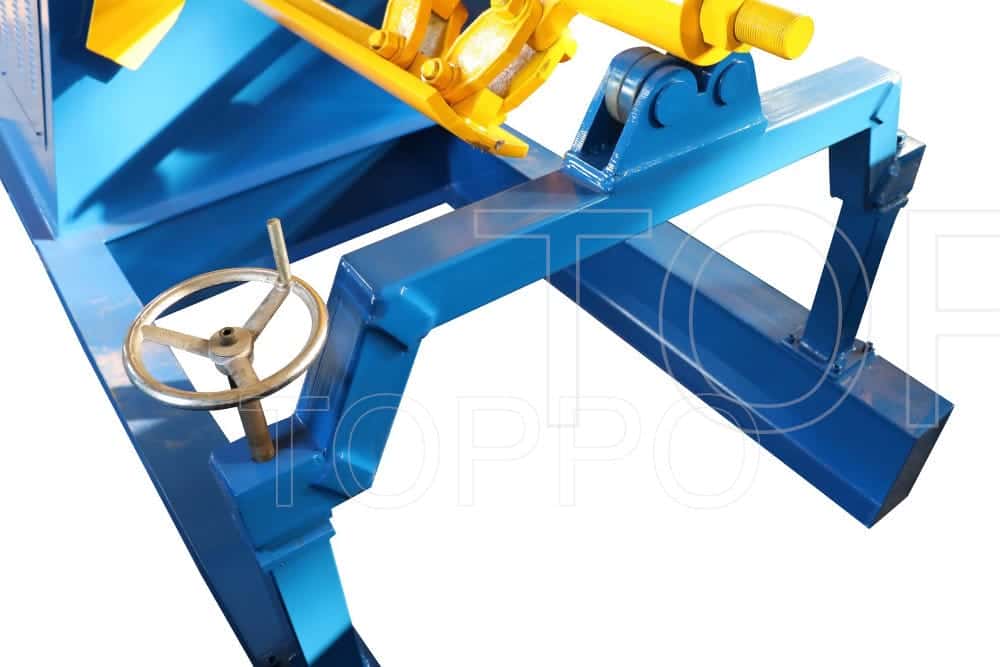 Automatic Decoiler with Linkage Arm for 7 Ton Coil Feeding