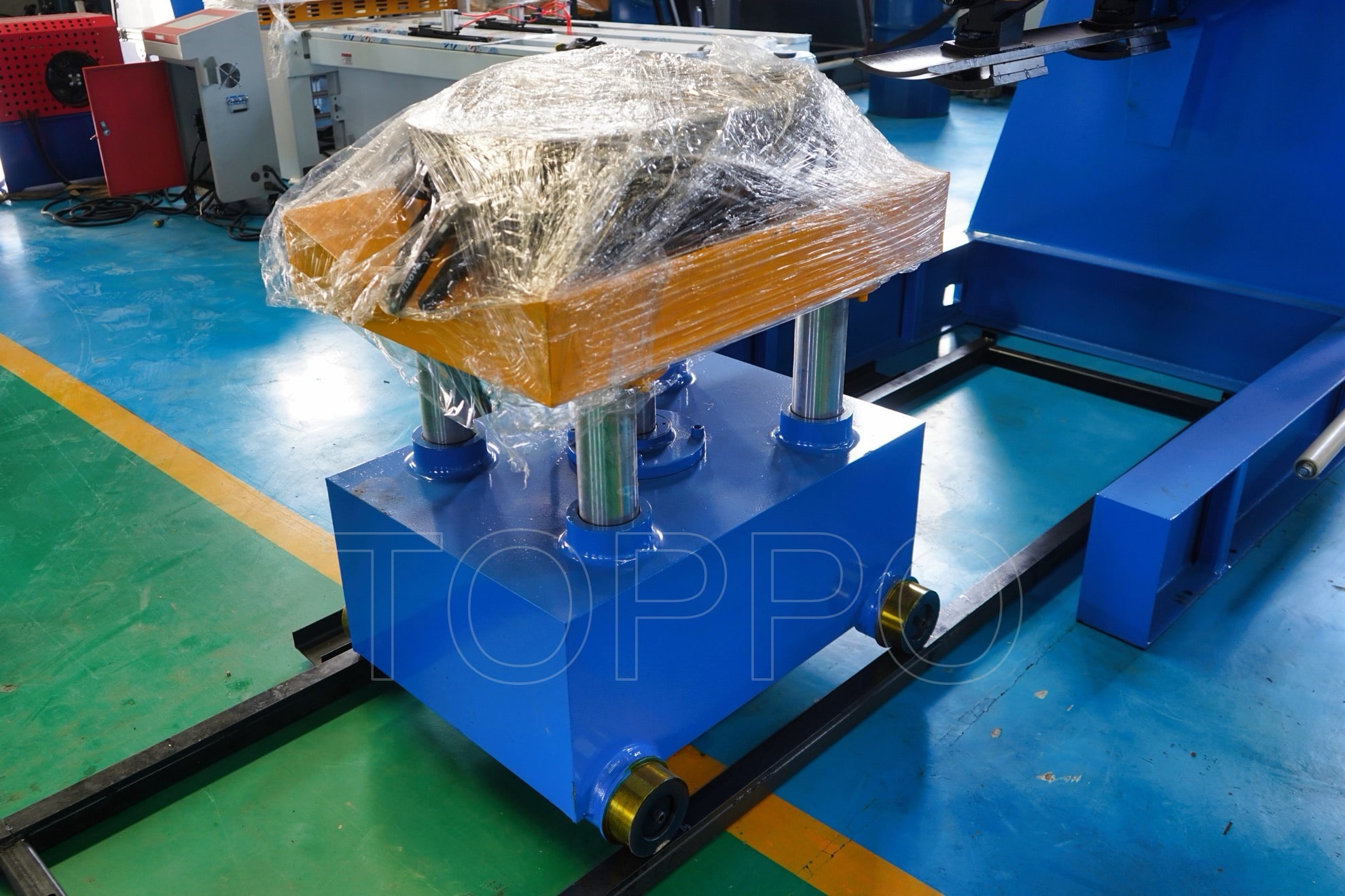 Heavy-Duty Automatic Decoiler with Coil Car, Pressing Arm, Support Arm & Disc