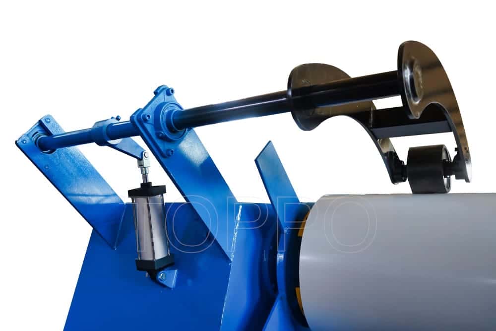 Automatic Decoiler with Coil Car, Support Arm and Red Disc