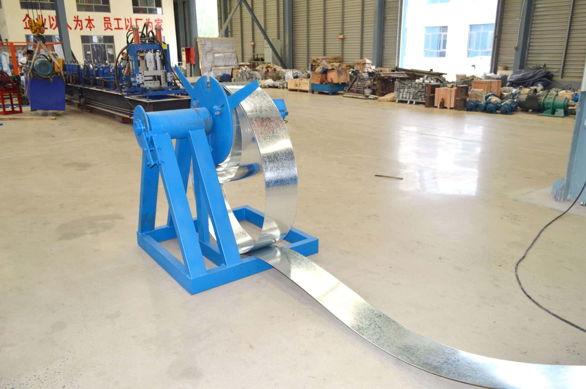 Manual Expansion Decoiler for Light Coil Unwinding