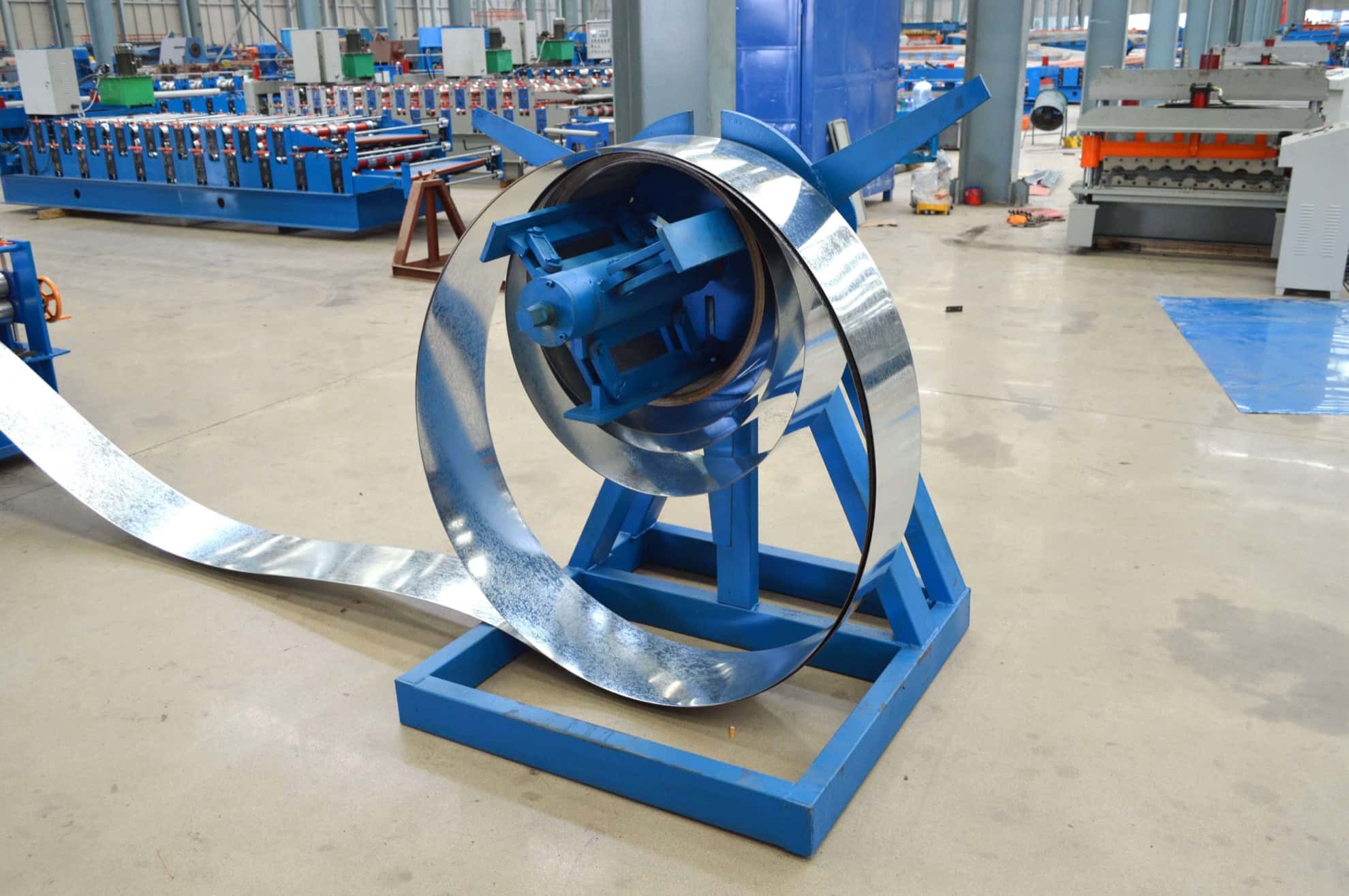 Manual Expansion Decoiler for Light Coil Unwinding