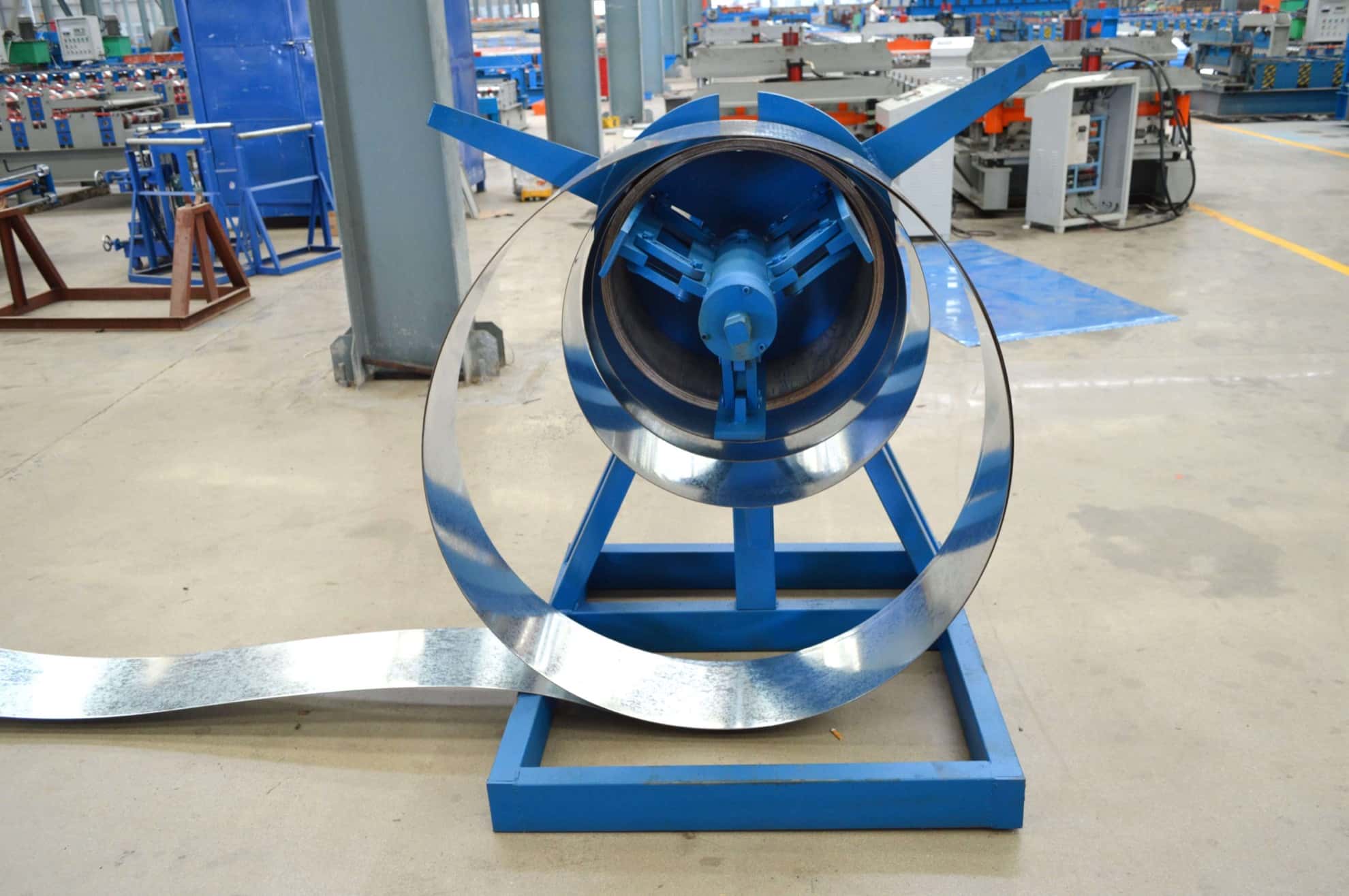 Manual Expansion Decoiler for Light Coil Unwinding