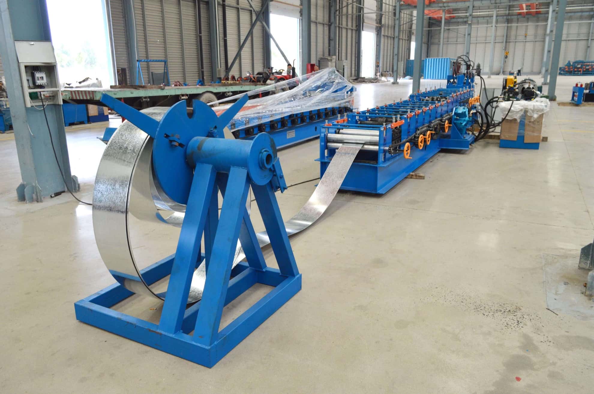 Manual Expansion Decoiler for Light Coil Unwinding