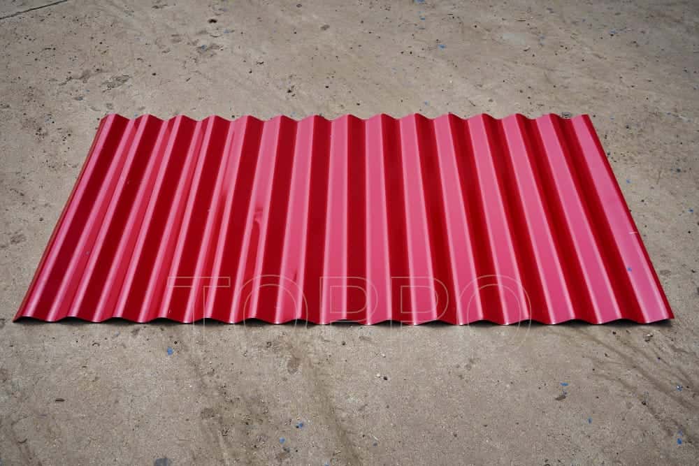 Corrugated Roll Forming Machine with Dual Arm Hydraulic Cutting