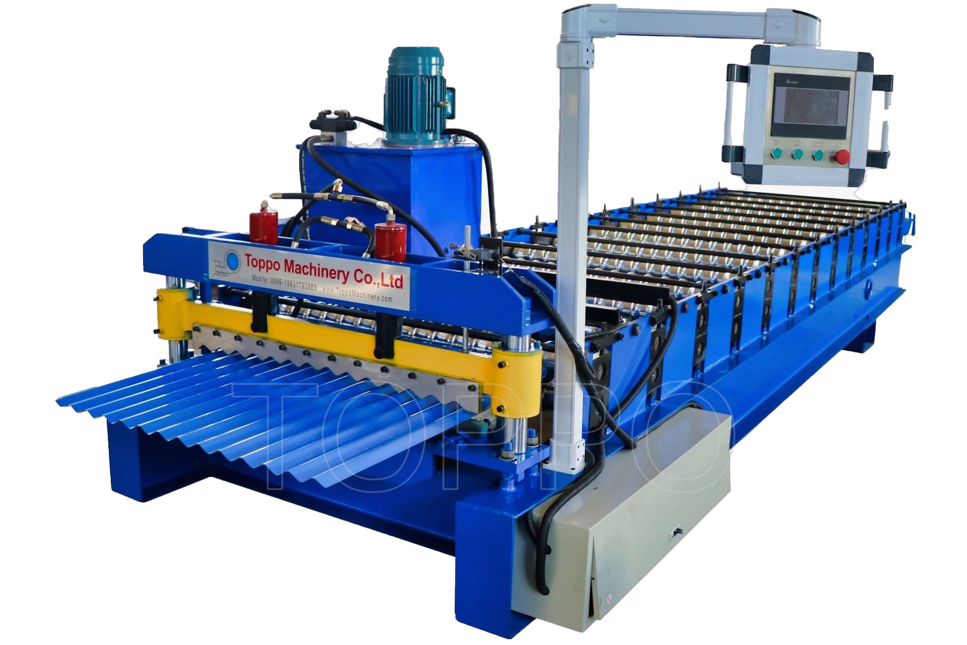 High Speed Corrugated Roll Forming Machine for Metal Roofing Sheet Production