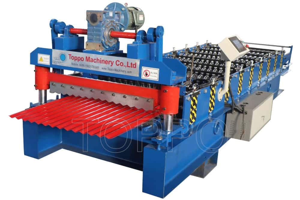 Fully Automatic Corrugated Roll Forming Machine with Touchscreen PLC