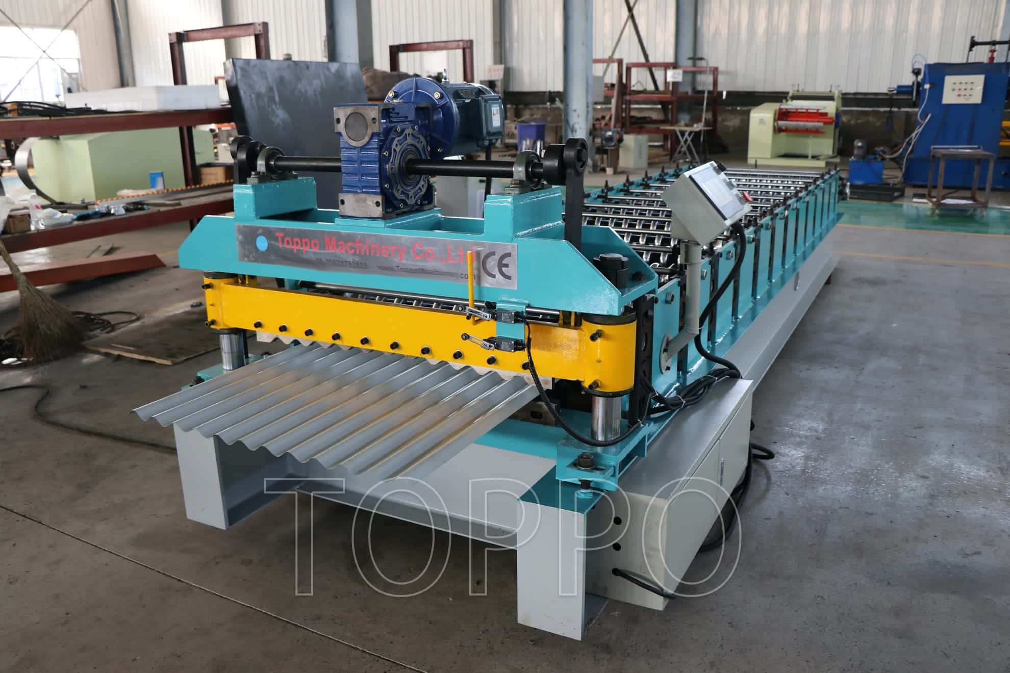 High Speed Corrugated Roofing Panel Making Machine Metal Roll Forming Equipment