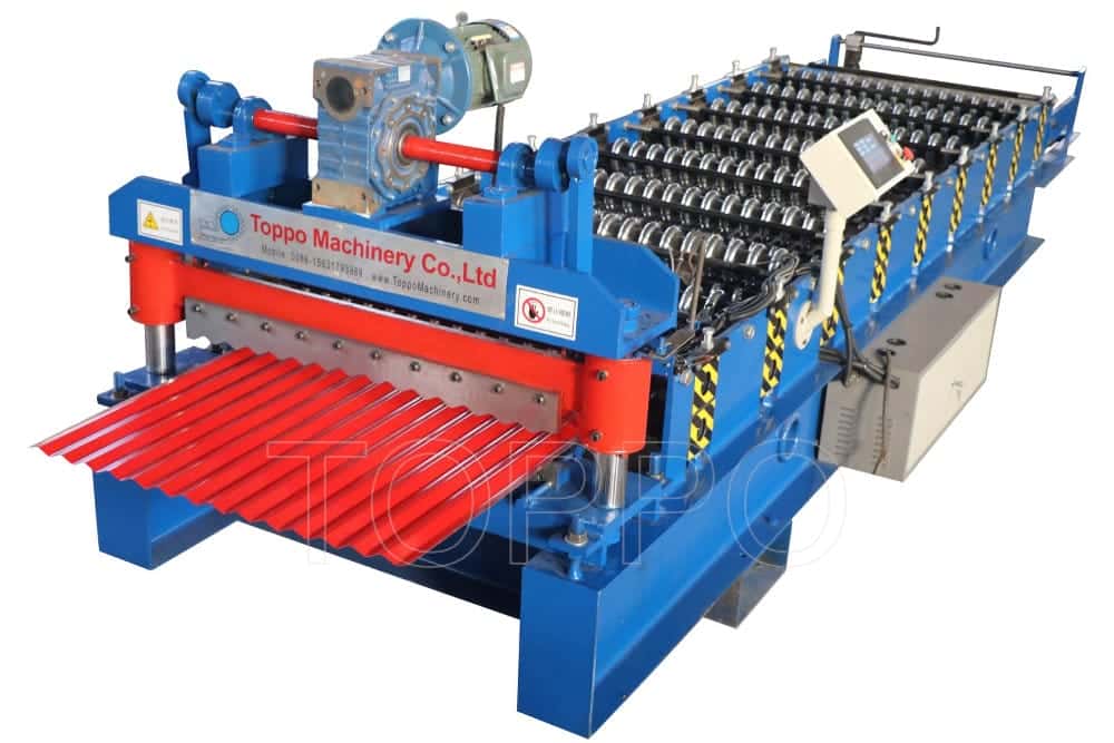 Corrugated Roll Forming Machine with PLC Control System