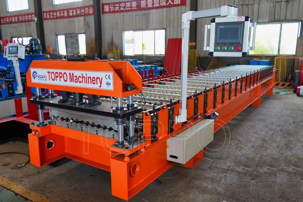 Industrial Automatic Corrugated Metal Roofing Sheet Roll Forming Machine