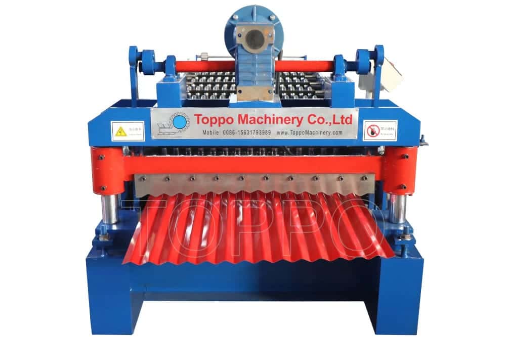 Corrugated Roof Panel Roll Forming Machine with Precision Hydraulic Cutter