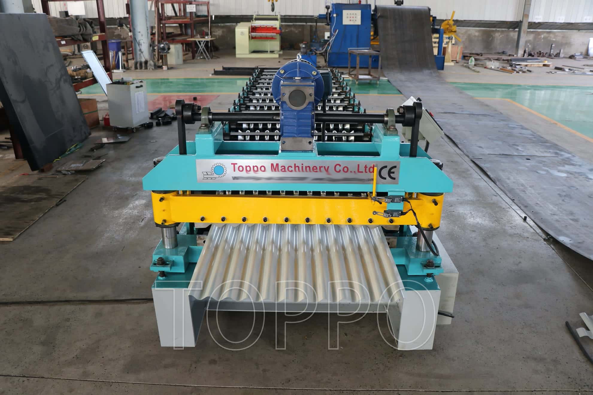 Heavy Duty Roofing Panel Making Machine | Corrugated Metal Sheet Roll Forming Line