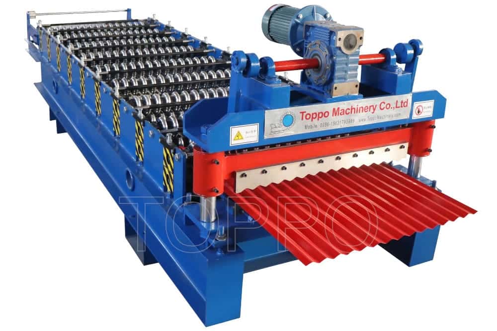 Automatic Corrugated Roofing Panel Making Machine Metal Sheet Roll Forming Equipment