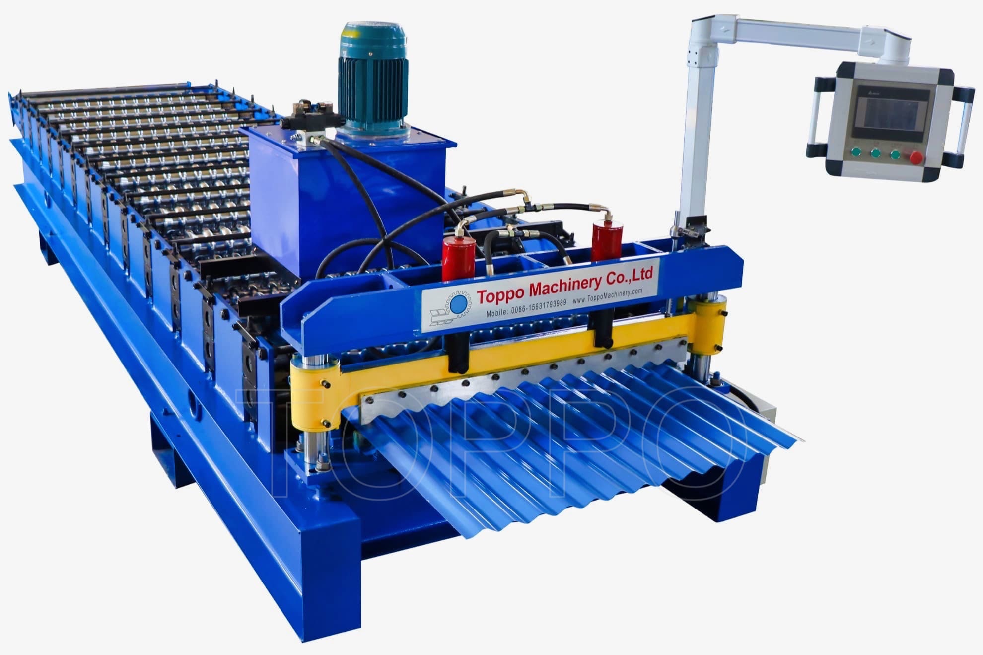 High Speed Corrugated Roll Forming Machine for Metal Roofing Sheet Production