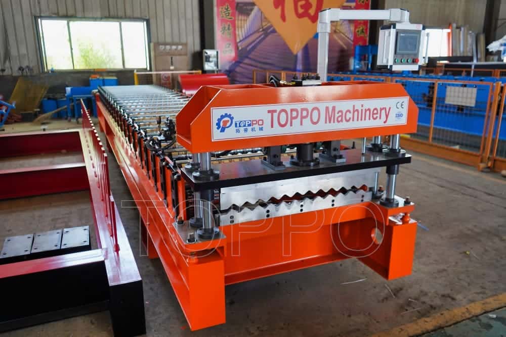 Industrial Automatic Corrugated Metal Roofing Sheet Roll Forming Machine