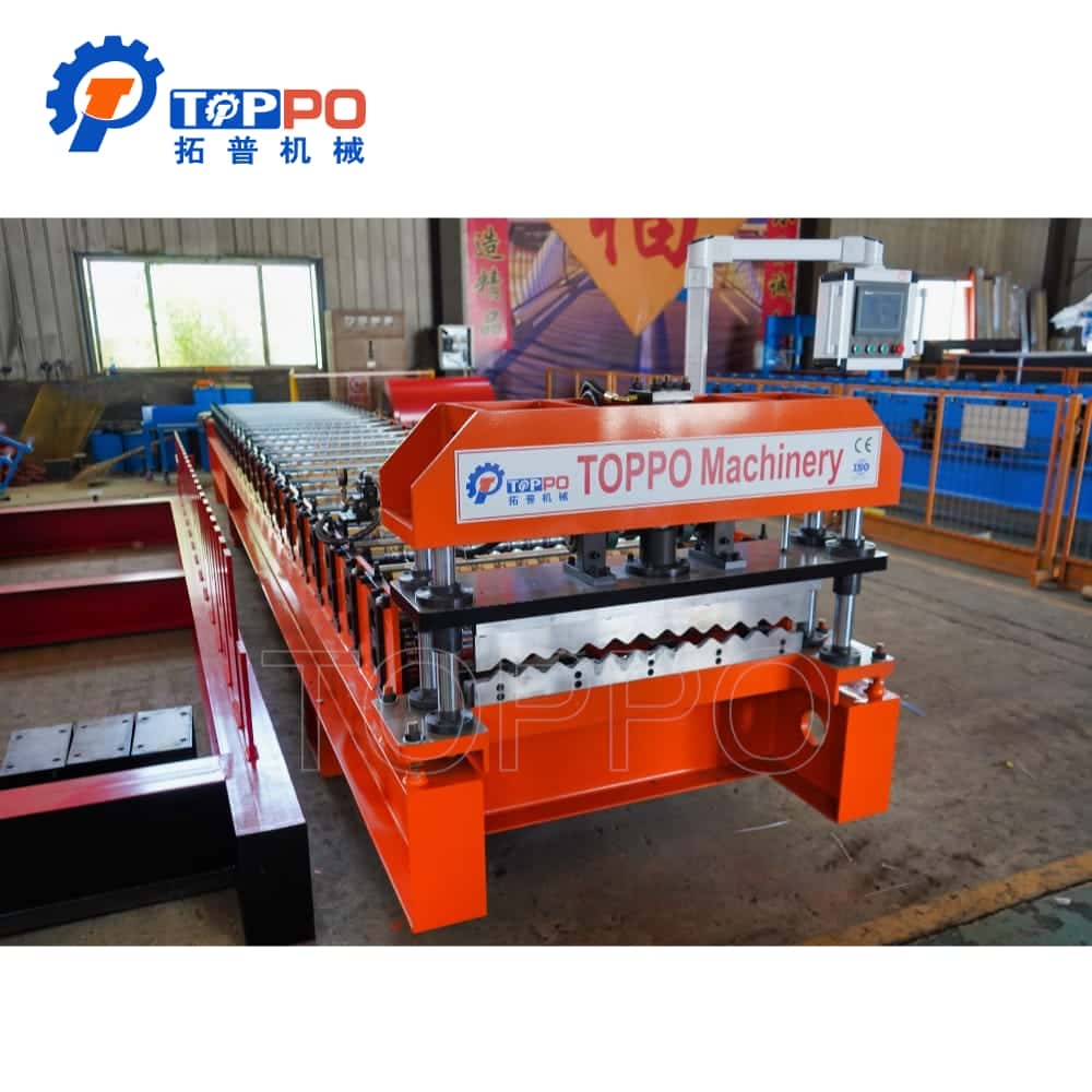 Industrial Aluminum Steel Roofing Sheet Roll Forming Production Line