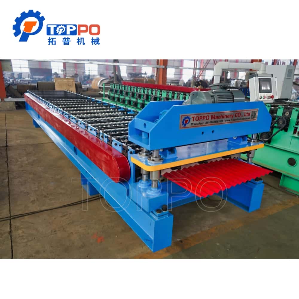 Industrial Aluminum Steel Corrugated Roofing Sheet Roll Forming Machine