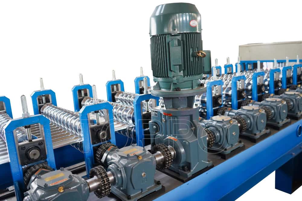PLC Fully Automatic Color Steel Corrugated Roof Sheet Roll Forming Machine