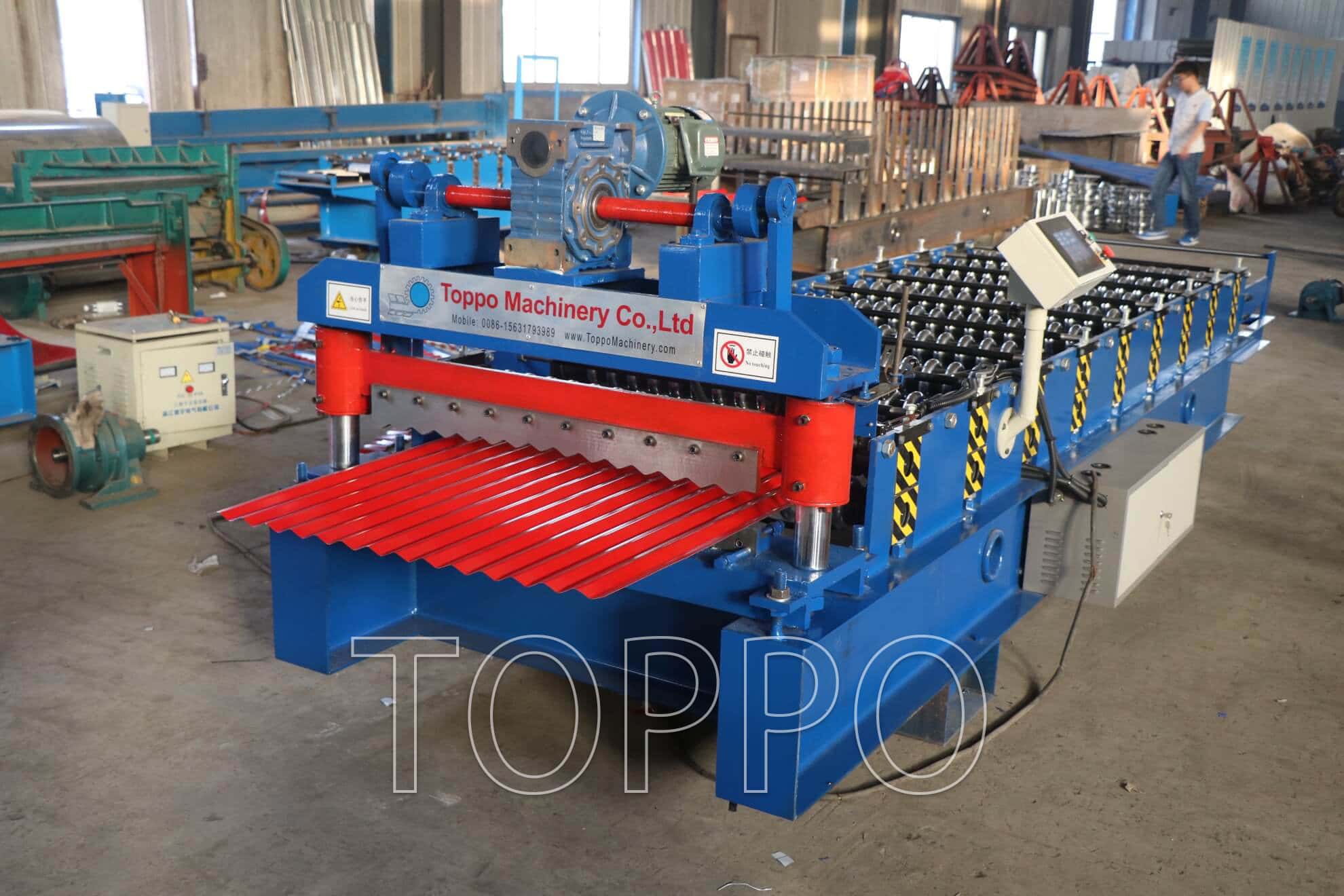 Fully Automatic Corrugated Roll Forming Machine with Touchscreen PLC