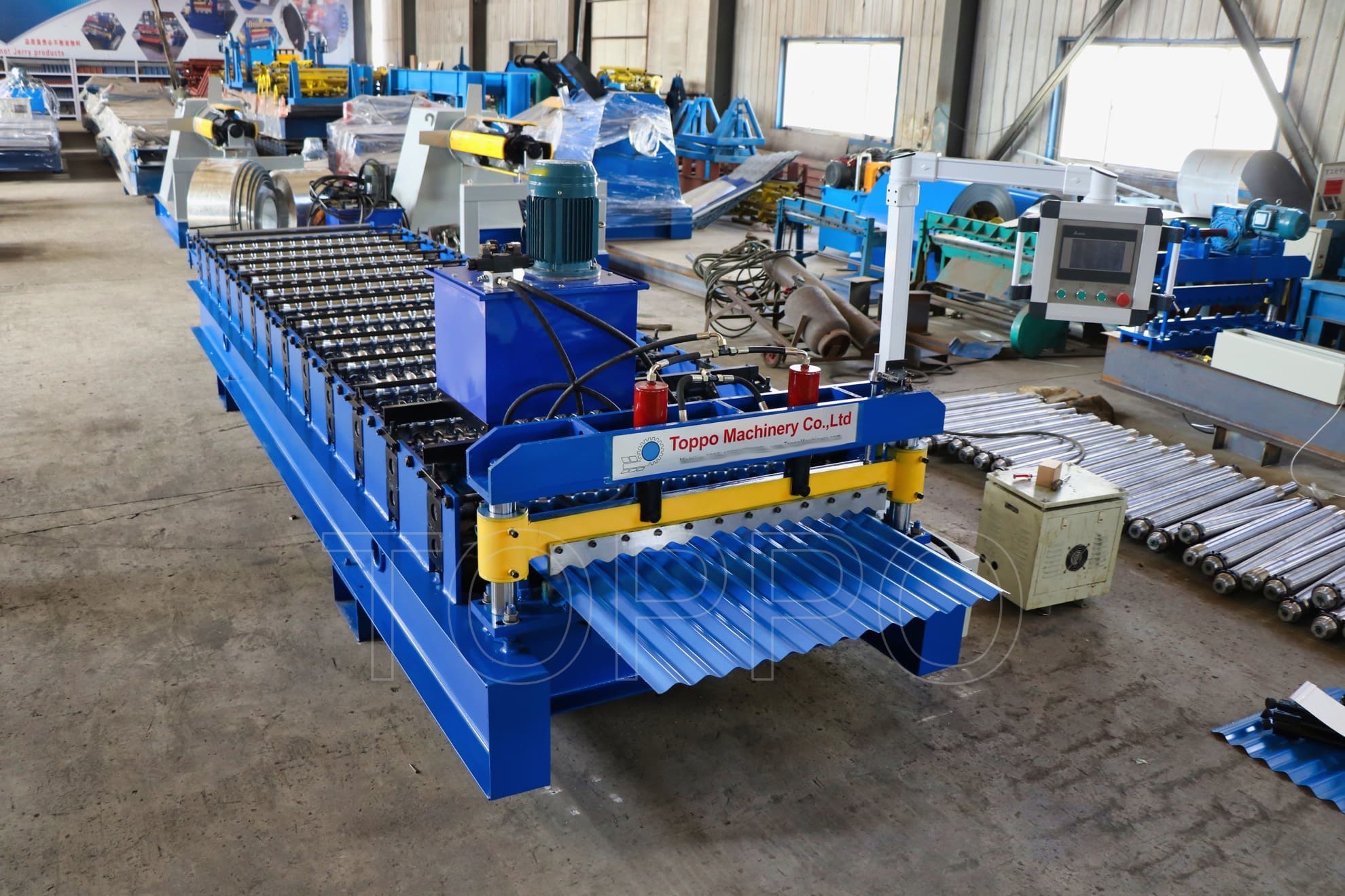 Heavy-Duty Corrugated Roll Forming Machine for Roofing Applications