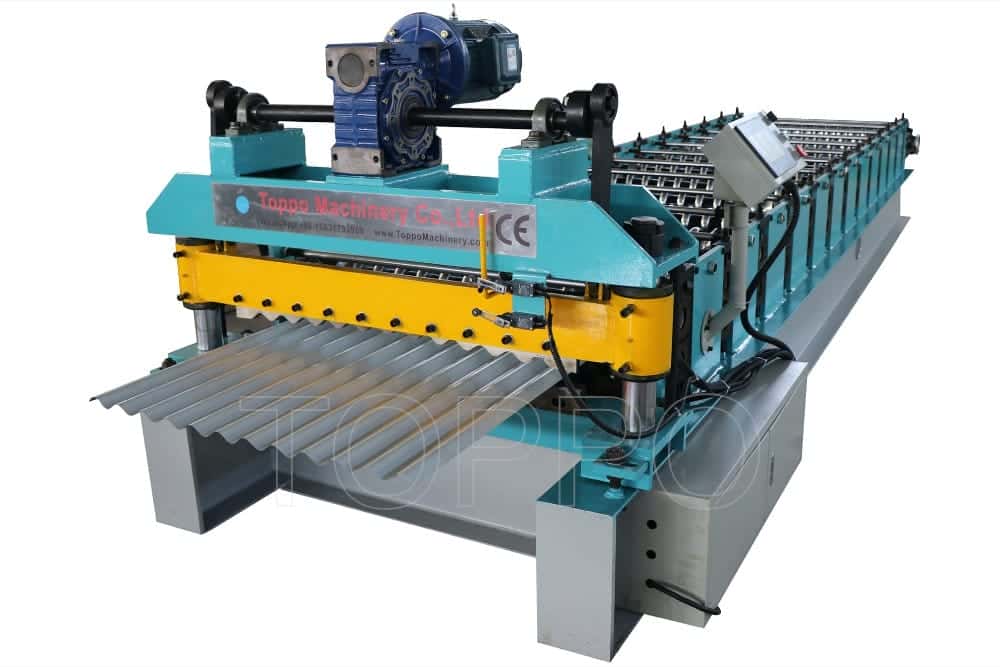 PLC Automatic Corrugated Roll Forming Machine for Roofing Sheet Production