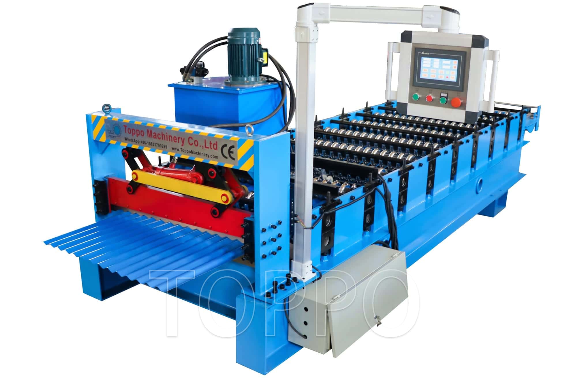 High-Efficiency Corrugated Roll Forming Machine with PLC Control