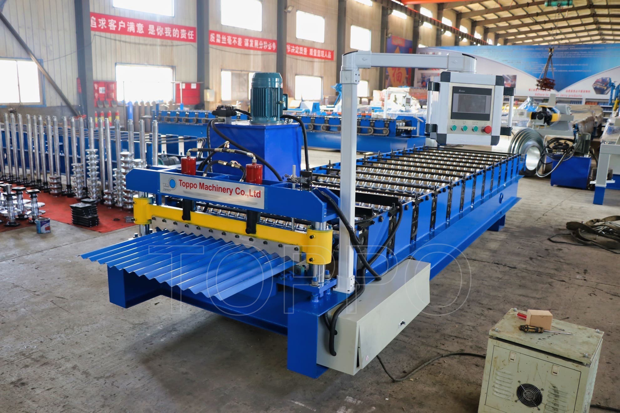 Heavy-Duty Corrugated Roll Forming Machine for Roofing Applications